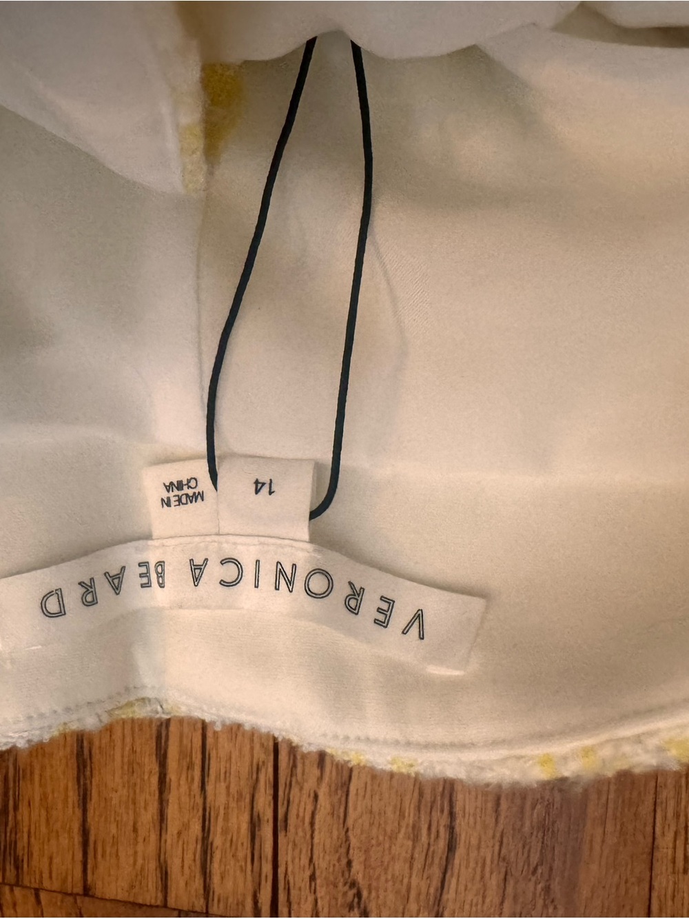 Veronica Beard Yellow and White Tweed High-Waist Shorts - Picture 7 of 8